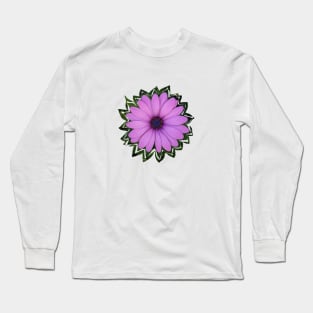 Pink Flower Long Sleeve T-Shirt